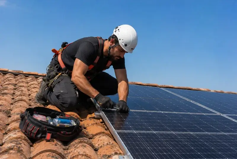 Maintenance et monitoring de panneaux solaires à Houplines